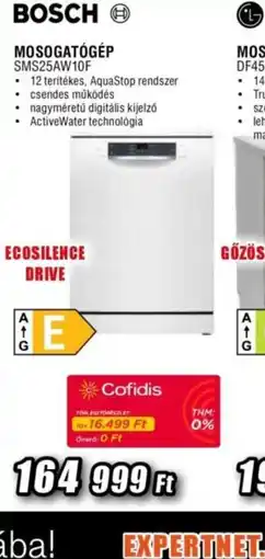 Expert BOSCH MOSOGATGÉP SMS25AW10F ajánlat