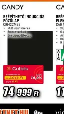 Expert CANDY BEÉP vigyen szakértelmet otthonába! expertTHETŐ INDUKCIS FŐZŐLAP ajánlat