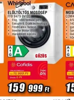 Expert Whirlpool ELÖLTÖLTŐS MOSGÉP FFB 9479 BV EE ajánlat