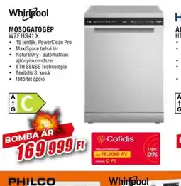 Expert Whirlpool MOSOGATGÉP W7F HS41 X ajánlat