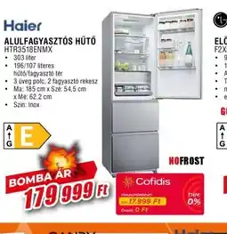 Expert Haier ALULFAGYASZTS HŰTŐ ajánlat