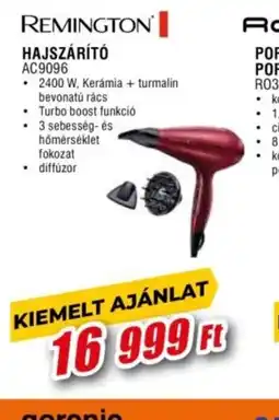 Expert REMINGTON HAJSZÁR MIKROHULLÁMÚ SÜTŐT AC9096 ajánlat
