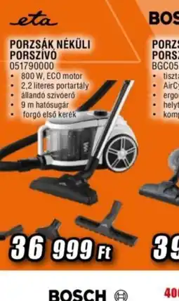 Expert eta PORZSÁK NÉLKÜLI PORSZÍV ajánlat