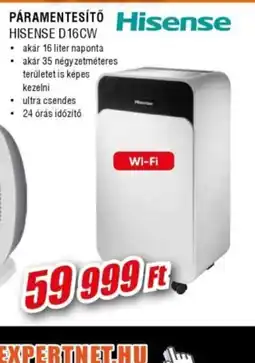 Expert Hisense PÁRAMENTESÍTŐ D16CW ajánlat