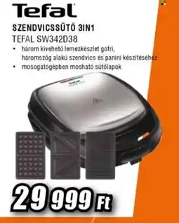 Expert Tefal SZENDVICSSÜTŐ 3IN1 ajánlat