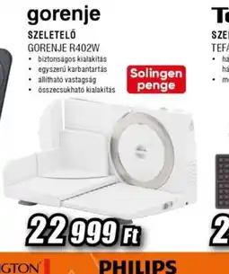 Expert Gorenje szeletelő R402W ajánlat