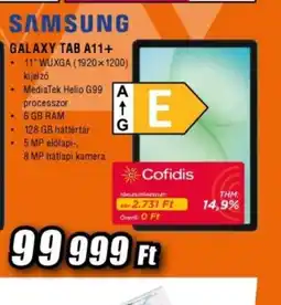 Expert SAMSUNG GALAXY TAB A11+ ajánlat