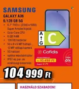 Expert SAMSUNG GALAXY A36 6/128 GB 5G ajánlat