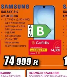 Expert SAMSUNG GALAXY A17 ajánlat