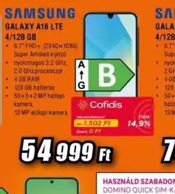 Expert SAMSUNG GALAXY A16 LTE ajánlat
