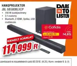 Expert JBL HANGPROJEKTOR ajánlat