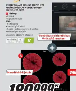 MediaMarkt Whirlpool főzőlap és sütő szett ajánlat