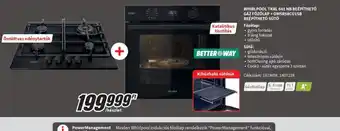 WHIRLPOOL GÁZ FŐZŐLAP + SÜTŐ