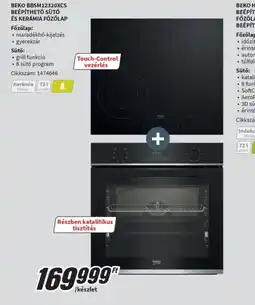 MediaMarkt BEKO BEÉP /készletTHETŐ SÜTŐ ÉS FŐZŐLAP ajánlat