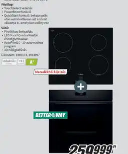 MediaMarkt BOSCH INDUKCIS FŐZŐLAP + SÜTŐ ajánlat