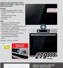MediaMarkt GORENJE INDUKCIS FŐZŐLAP + SÜTŐ ajánlat
