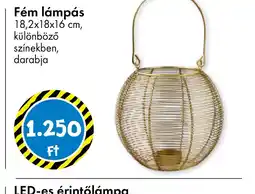 Tedi Fém lámpás ajánlat