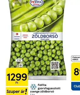 Tesco FeVita gyorsfagyasztott zöldbors ajánlat