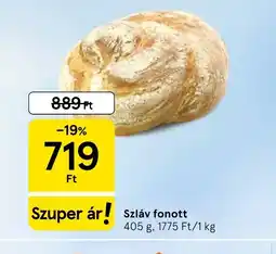 Tesco Szláy fonott kenyér ajánlat