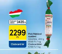 Tesco PICK Rákczi szalámi ajánlat
