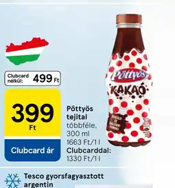 Tesco Pöttyös tejital ajánlat