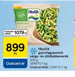 Tesco FROSTA gyorsfagyasztott babkeverék ajánlat