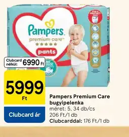 Tesco Pampers Premium Care bugyipelenka ajánlat