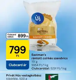 Tesco Eastman's rántott csirkés szendvics ajánlat