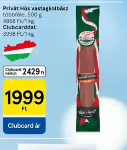 Tesco Privát Hús vastagkolbász ajánlat