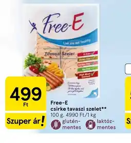 Tesco Free-E csirke tavaszi szelet ajánlat