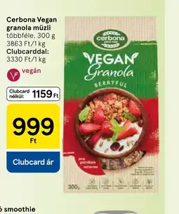 Tesco Cerbona Vegan granola müzli ajánlat