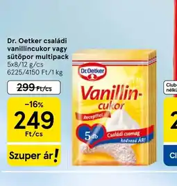 Tesco Dr. Oetker vanillincukor/sütőpor ajánlat