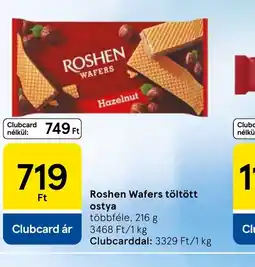 Tesco ROSHEN Wafers töltött ostya ajánlat