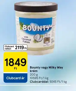 Tesco BOUNTY krém ajánlat