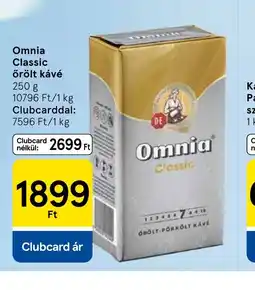 Tesco Omnia Classic őrölt kávé ajánlat