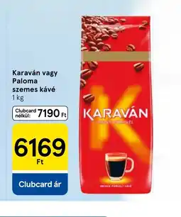 Tesco KARAVÁN szemes kávé ajánlat
