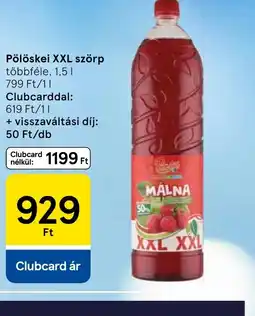 Tesco Pölöskel XXL szörp ajánlat