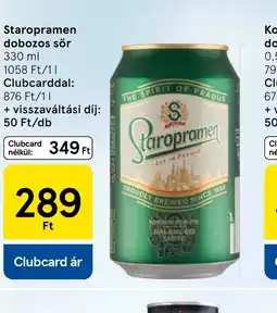 Tesco Staropramen dobozos sör ajánlat