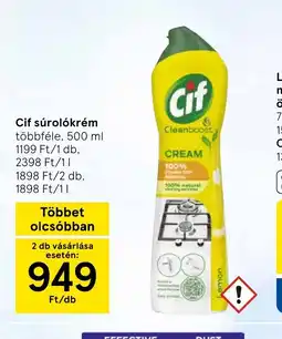 Tesco Cif súrolkrém ajánlat