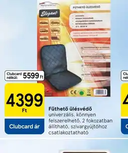 Tesco Elegant Fűthető ülésvédő ajánlat