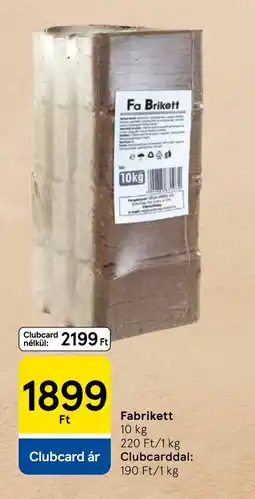 Tesco Fa Brikett ajánlat