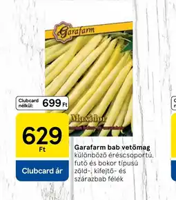 Tesco Garafarm bab vetőmag ajánlat