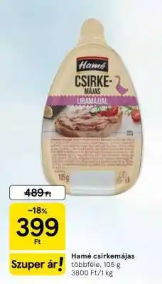 Tesco Hamé Csirkemájas ajánlat
