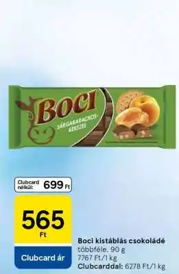 Boci kistáblás csokoládé