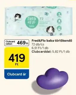 Tesco Fred&Flo baba törlőkendő ajánlat