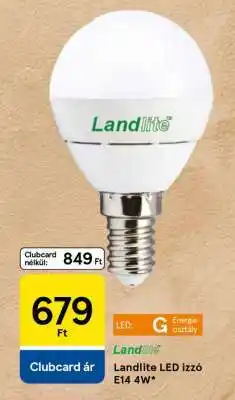Landlite LED izzó E14 4W