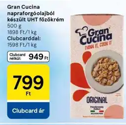 Tesco Gran Cucina napraforgóolajból készült UHT főzőkrém ajánlat