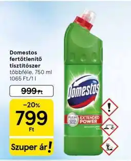 Tesco Domestos fertőtlenítő tisztítószer ajánlat