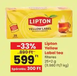 Spar Lipton Yellow Label tea ajánlat