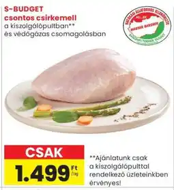 Spar S-BUDGET csontos csirkemell ajánlat